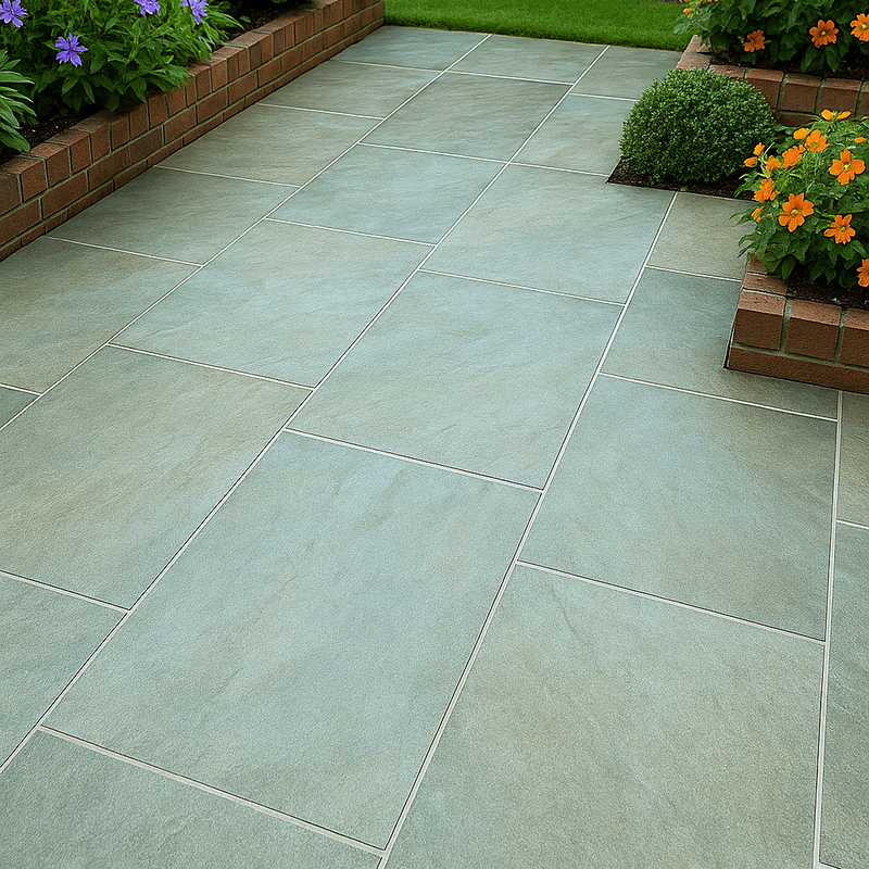Load image into Gallery viewer, Raj - Green Porcelain Paving Tiles - 900 x 600 x 20mm