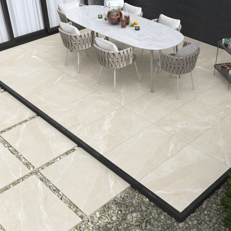 Load image into Gallery viewer, Roca - Beige Porcelain Paving Tiles - 900 x 600 x 20mm