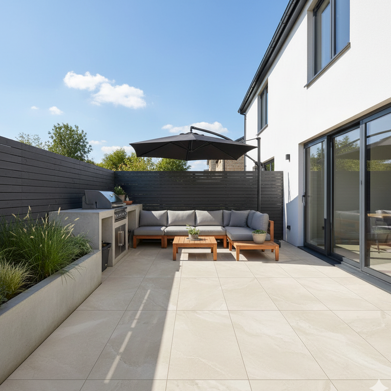 Load image into Gallery viewer, Titan - Beige Porcelain Paving Tiles - 1200 x 600 x 20mm