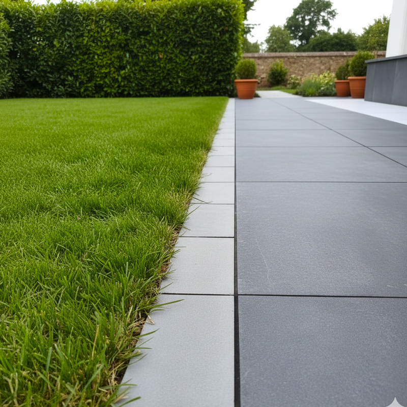 Load image into Gallery viewer, Castle - Grey Porcelain Setts - 200 x 100 x 20mm