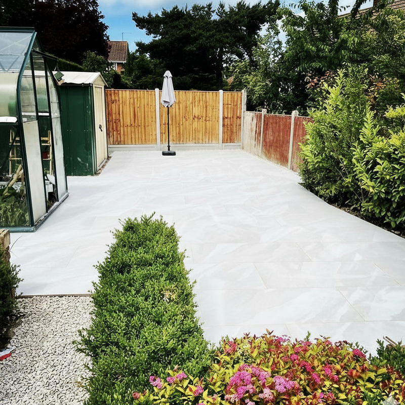 Load image into Gallery viewer, Etna - White Porcelain Paving Tiles - 1200 x 600 x 20mm