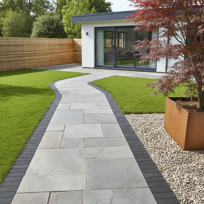 Load image into Gallery viewer, Anthracite - Black Porcelain Setts - 200 x 100 x 20mm