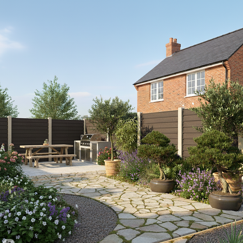 Load image into Gallery viewer, Premium Composite Fencing Pack - For Concrete Posts - 1830mm