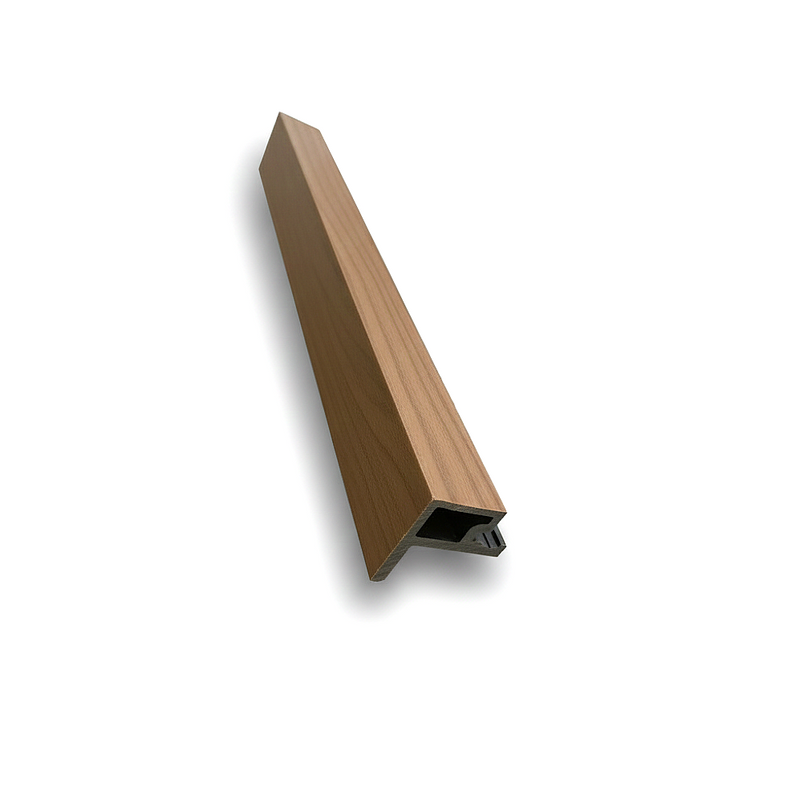 Load image into Gallery viewer, Slatted Spiced Cedar - Brown Composite Cladding - End Piece - 2200 x 49.25 x 49.25 mm