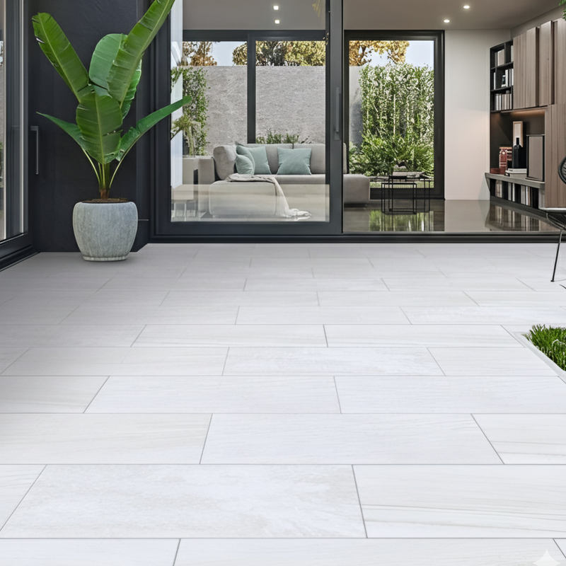 Load image into Gallery viewer, Everest Pearl - Grey Porcelain Paving Tiles - 900 x 600 x 20mm