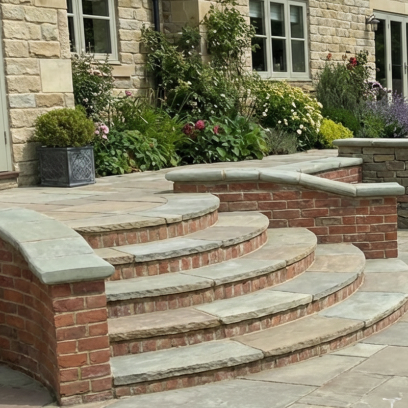 Load image into Gallery viewer, Raj Green Indian Sandstone Paving - 900 x 600 x 22mm - Hand Cut & Riven