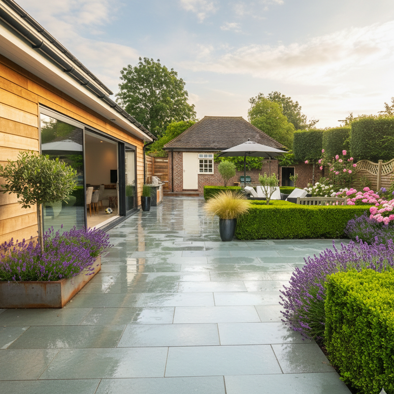 Load image into Gallery viewer, Brazilian - Grey Slate Paving - 900 x 600 x 20mm - Sawn & Riven