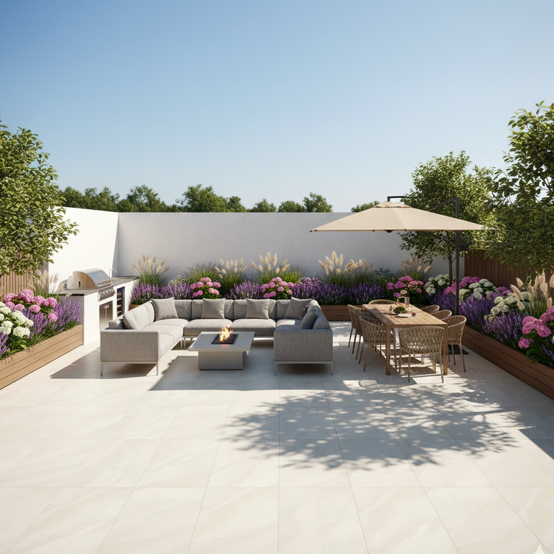 Load image into Gallery viewer, Etna - Beige Porcelain Paving Tiles - 1200 x 600 x 20mm