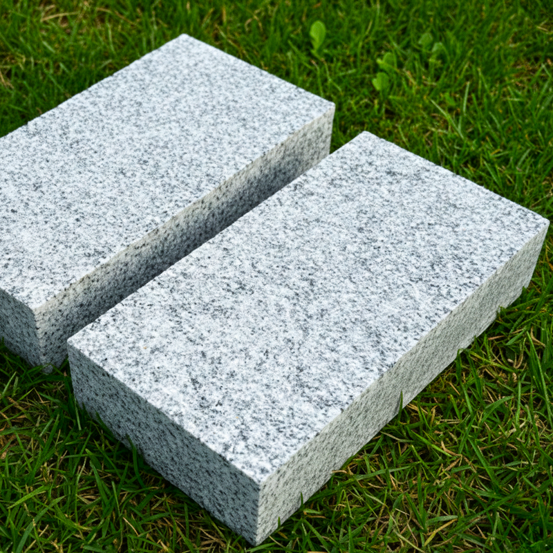 Load image into Gallery viewer, Light Grey Granite Block Paving - 200 x 100 x 40mm - Sawn & Flamed