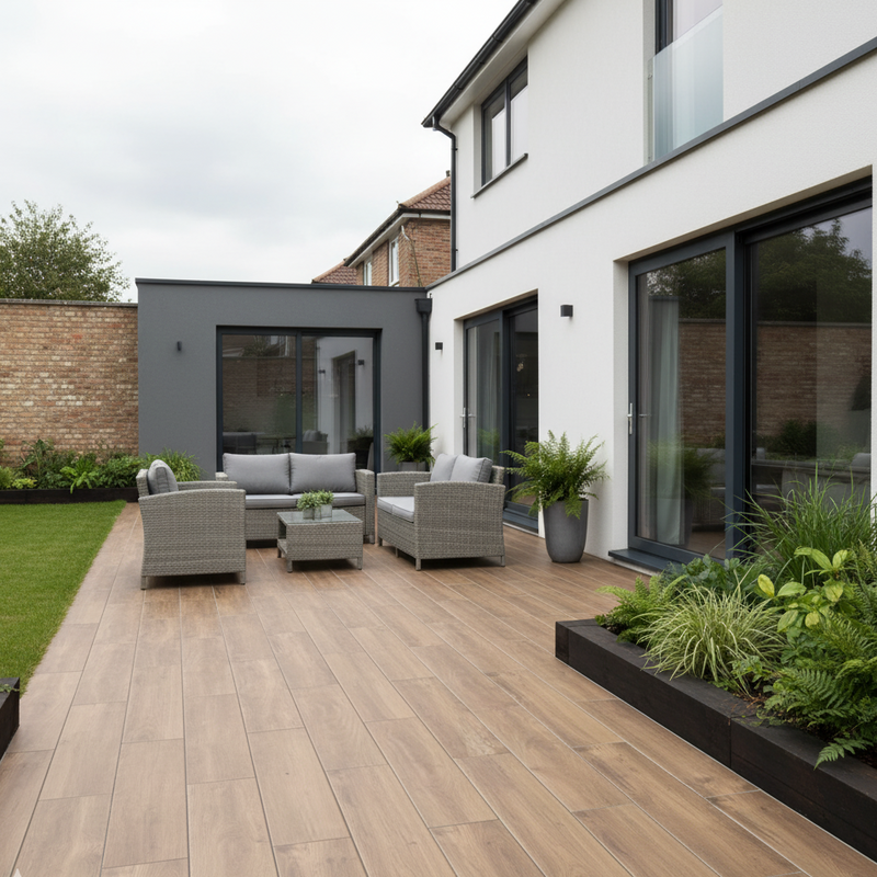 Load image into Gallery viewer, Brown Wood - Brown Porcelain Planks - 1200 x 300 x 20mm