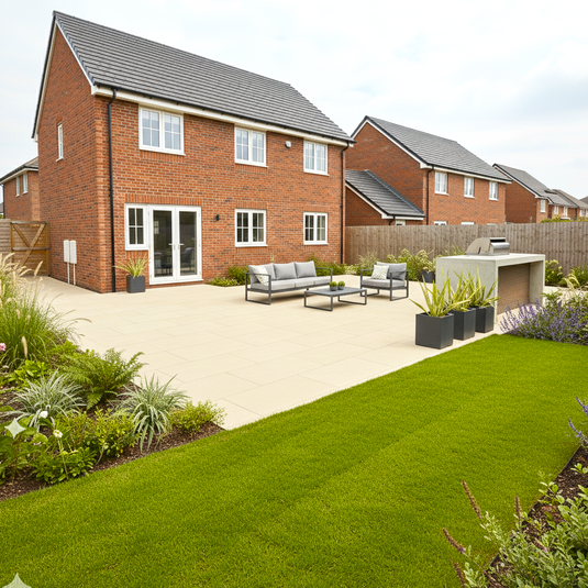 Bahama - Beige Porcelain Paving Tiles - 900 x 600 x 20mm