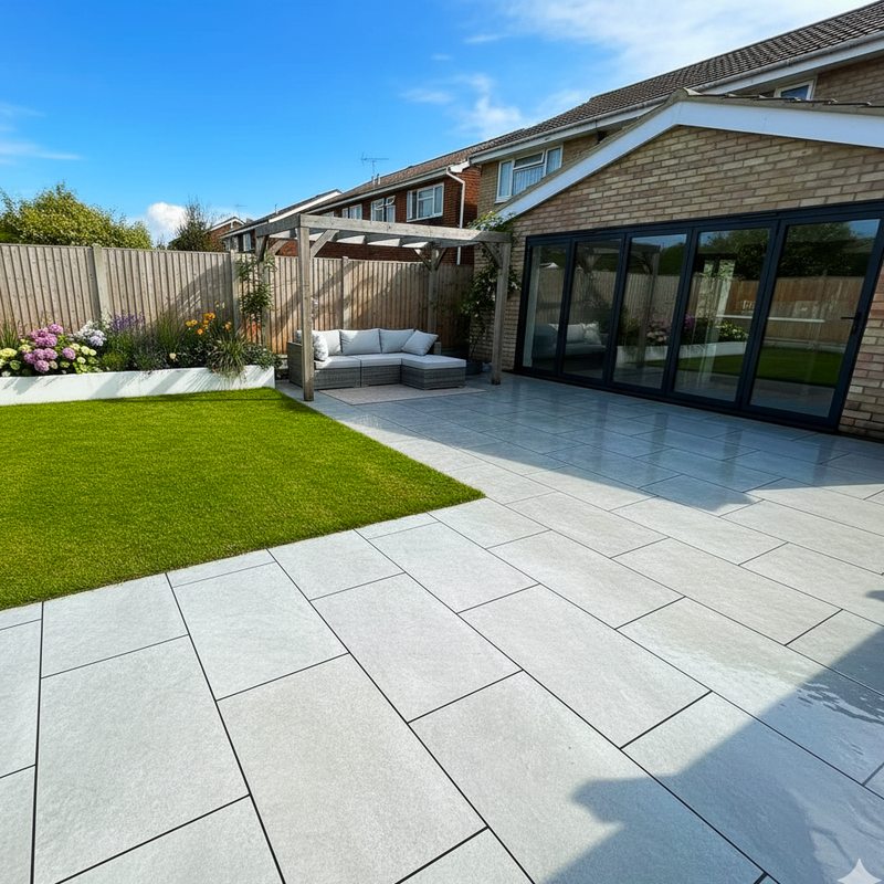 Load image into Gallery viewer, Castle - Grey Porcelain Paving Tiles - 900 x 600 x 20mm