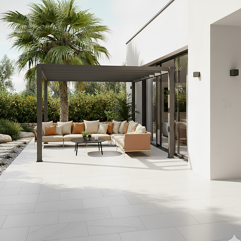 Load image into Gallery viewer, Bahama - White Porcelain Paving Tiles - 900 x 600 x 20mm