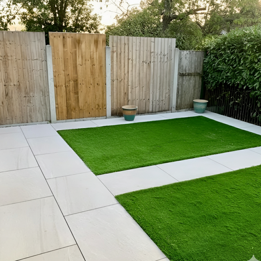 Everest Pearl - Grey Porcelain Paving Tiles - 900 x 600 x 20mm