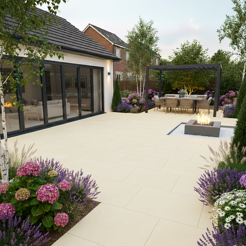 Load image into Gallery viewer, Bahama - Beige Porcelain Paving Tiles - 900 x 600 x 20mm
