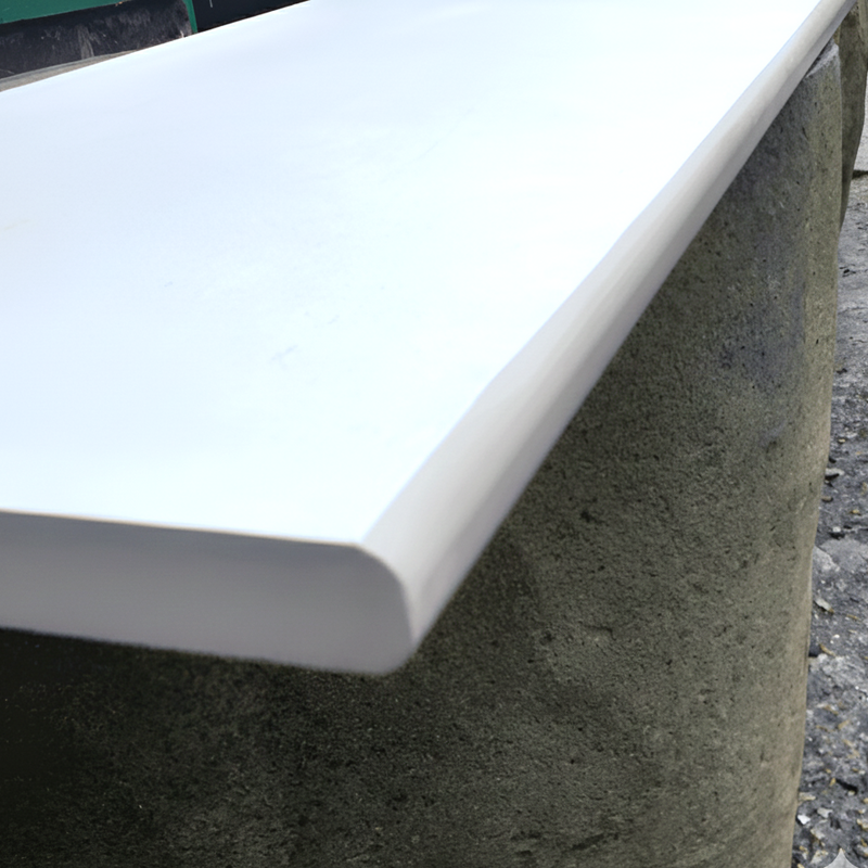 Load image into Gallery viewer, Himalayan - White Porcelain Paving Tiles - 900 x 600 x 20mm - Bullnose Edge