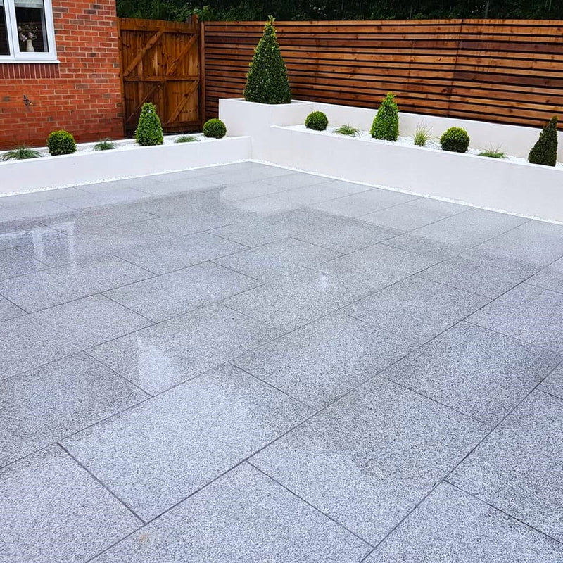 Load image into Gallery viewer, Dark Grey Granite Paving - 900 x 600 x 20mm - Sawn & Flamed