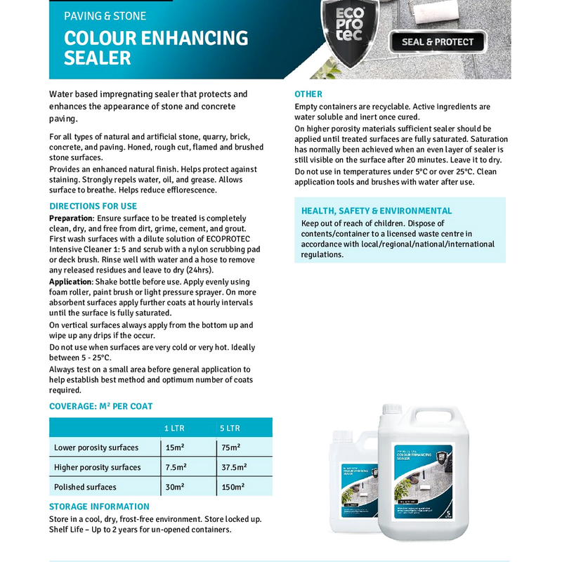 Load image into Gallery viewer, LTP Ecoprotec Colour Enhancing Sealer - 1L
