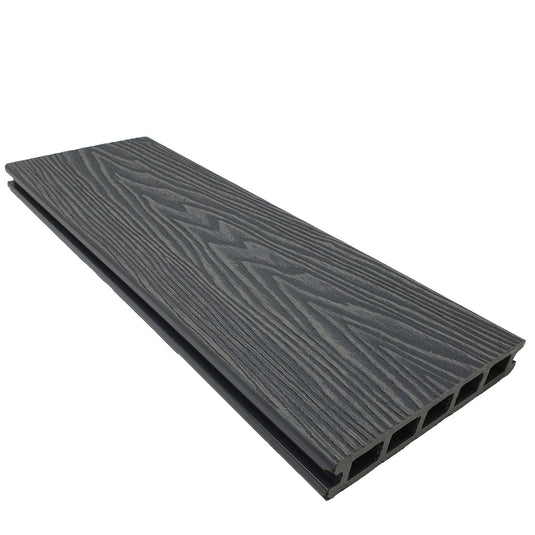 Soho Charcoal - Black Composite Decking - Decking Board - 3600 x 146 x 25 mm
