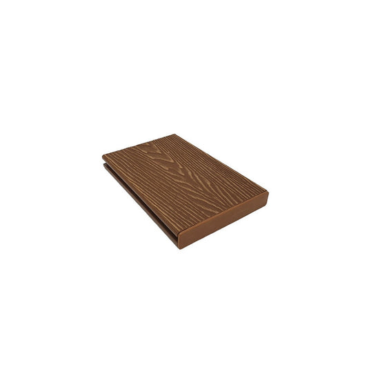 Soho Teak - Brown Composite Decking - End Cap - 147 x 24 x 17 mm