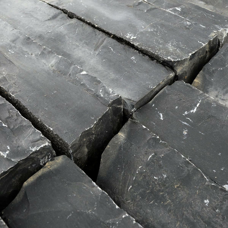 Load image into Gallery viewer, Kota Black Indian Limestone Walling - 225 x 100 x 70mm - Tumbled