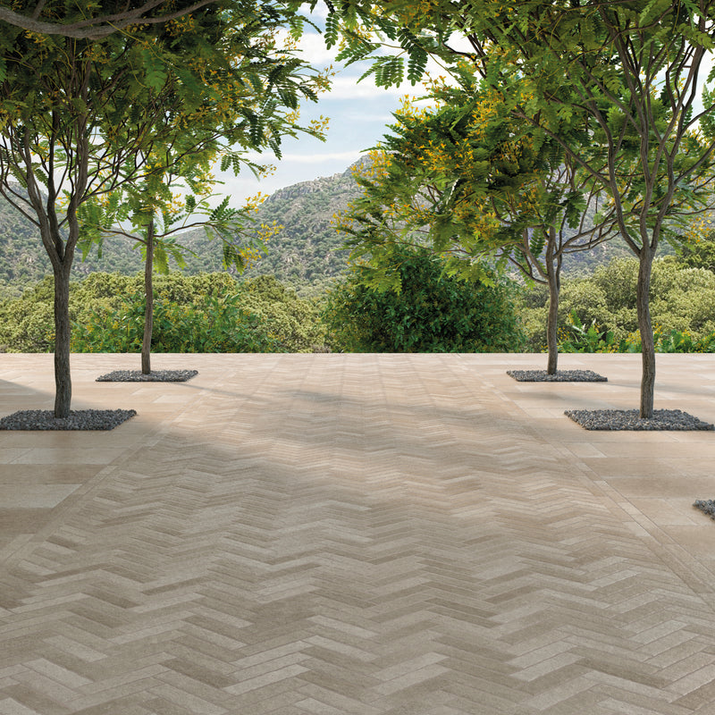 Load image into Gallery viewer, Arlington Taupe - Beige Porcelain Setts - 280 x 70 x 20mm