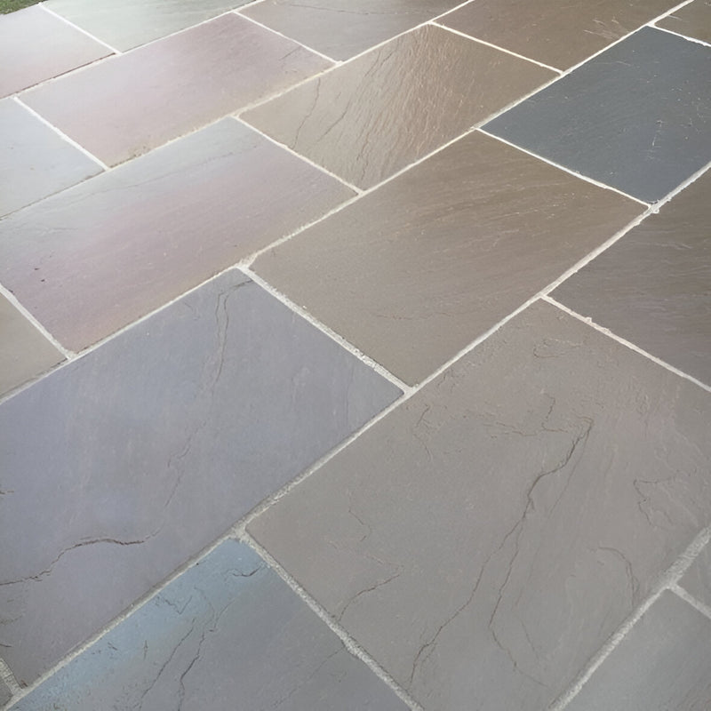 Load image into Gallery viewer, Autumn Gold Indian Sandstone Paving - 900 x 600 x 22mm - Hand Cut & Riven