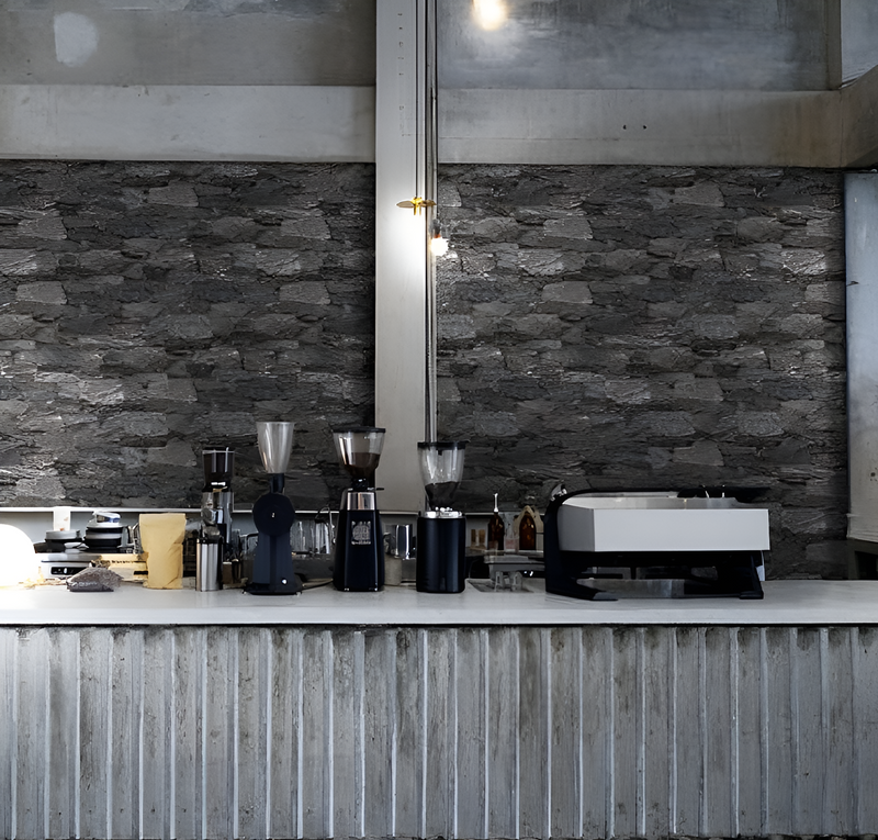 Load image into Gallery viewer, Colorado Graphite - Black Porcelain Wall Cladding Tiles - 400 x 160 x 9mm