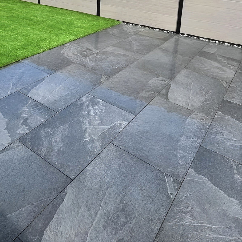 Load image into Gallery viewer, Slate Noir - Black Porcelain Paving Tiles - 900 x 600 x 20mm