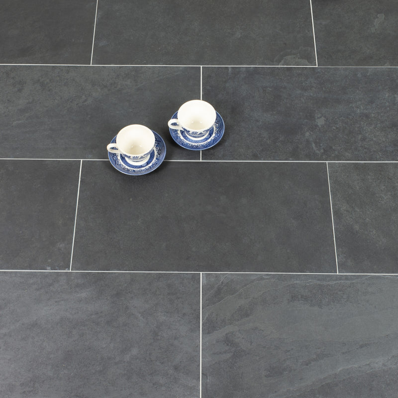 Load image into Gallery viewer, Brazilian - Black Slate Paving - 900 x 600 x 20mm - Sawn & Riven