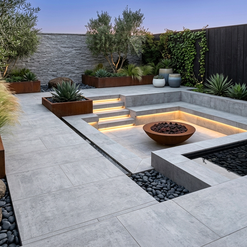 Load image into Gallery viewer, Cemento Ash - Grey Porcelain Paving Tiles - 1200 x 600 x 20mm