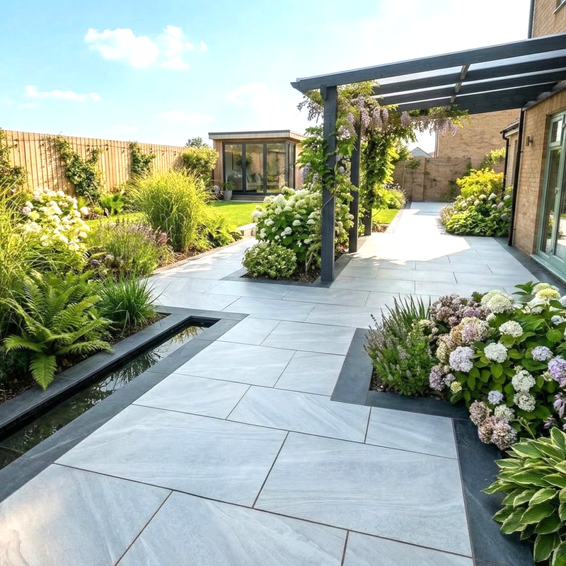 Load image into Gallery viewer, Cross Over - White Porcelain Paving Tiles - 1200 x 600 x 20mm