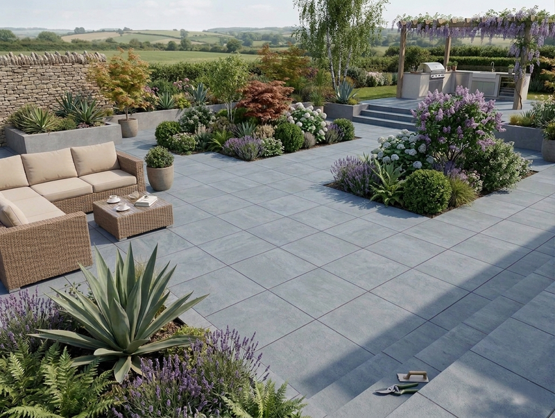 Load image into Gallery viewer, Danish - Grey Porcelain Paving Tiles - 600 x 600 x 20mm - CLEARANCE