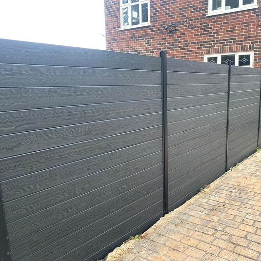 Anthracite - Black Premium Composite Fencing - Board - 1830 x 150 x 20mm