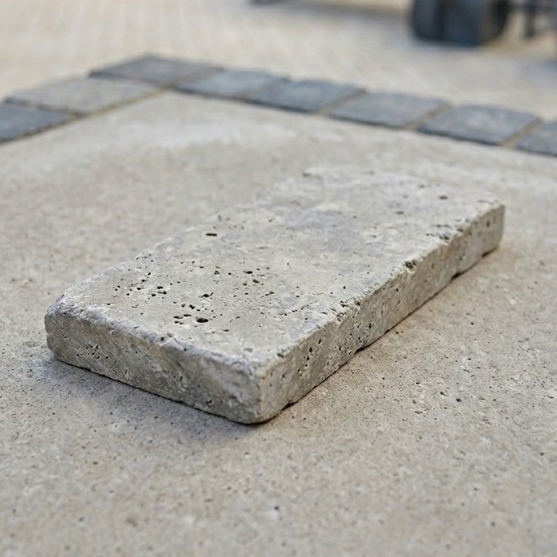 Load image into Gallery viewer, Egyptian - Beige Limestone Setts - 200 x 50 x 40mm - Washed & Tumbled