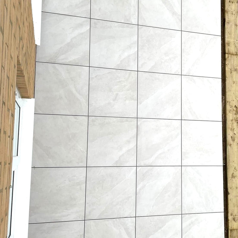 Load image into Gallery viewer, Etna - White Porcelain Paving Tiles - 600 x 600 x 20mm