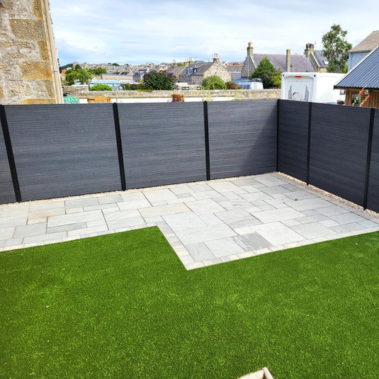 Slate - Black Premium Composite Fencing - Board - 1830 x 150 x 20mm