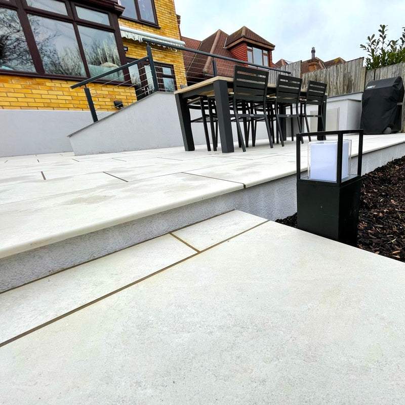 Load image into Gallery viewer, Himalayan - White Porcelain Paving Tiles - 900 x 600 x 20mm