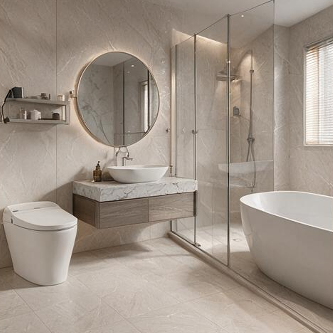 Load image into Gallery viewer, Lagom Sand - Beige Porcelain Paving Tiles - Semi-Polished Finish - 600 x 600 x 7mm