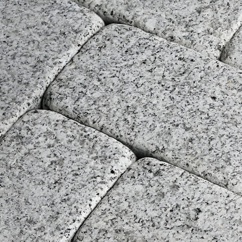 Load image into Gallery viewer, Light Grey Granite Block Paving - 105 x 140 x 50mm - Sawn, Tumbled & Honed