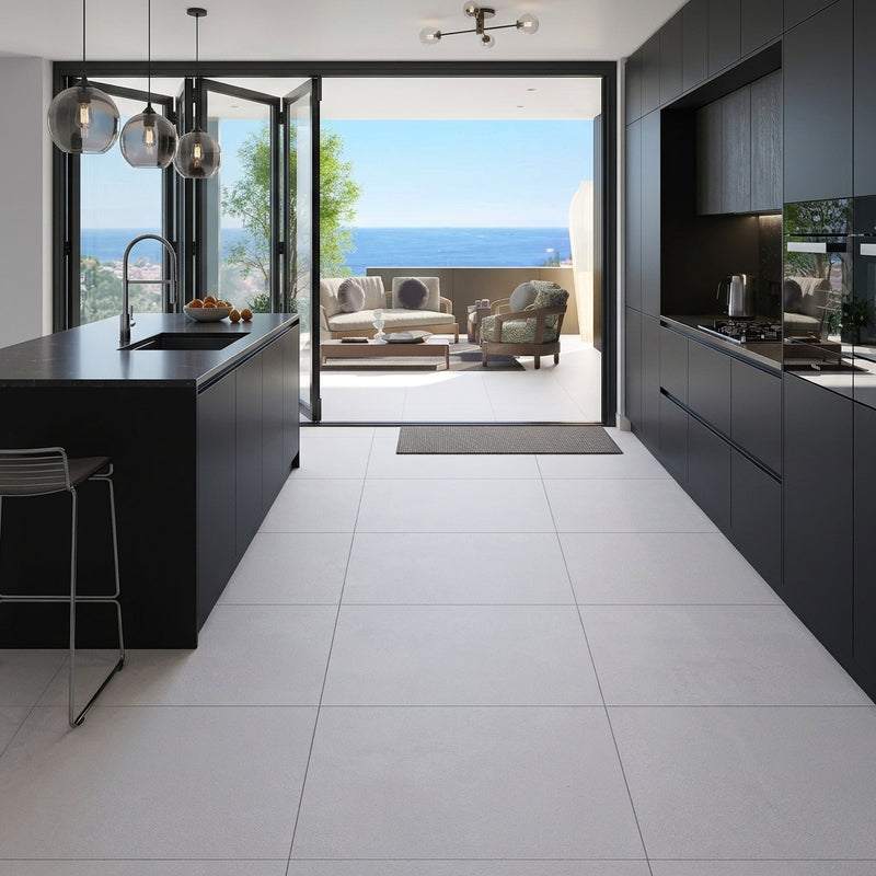 Load image into Gallery viewer, Luna Off - White Porcelain Paving Tiles - 600 x 600 x 7mm