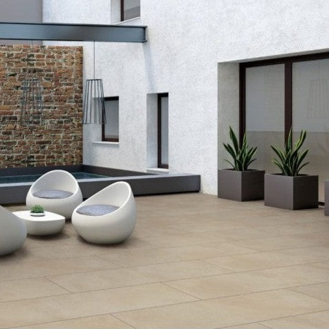 Load image into Gallery viewer, Luna Sand - Beige Porcelain Paving Tiles - 1200 x 600 x 20mm