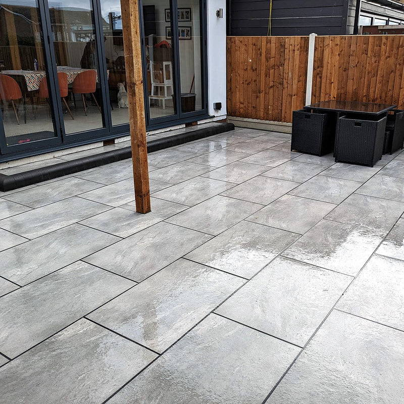 Load image into Gallery viewer, Mercury - Grey Porcelain Paving Tiles - 900 x 600 x 20mm