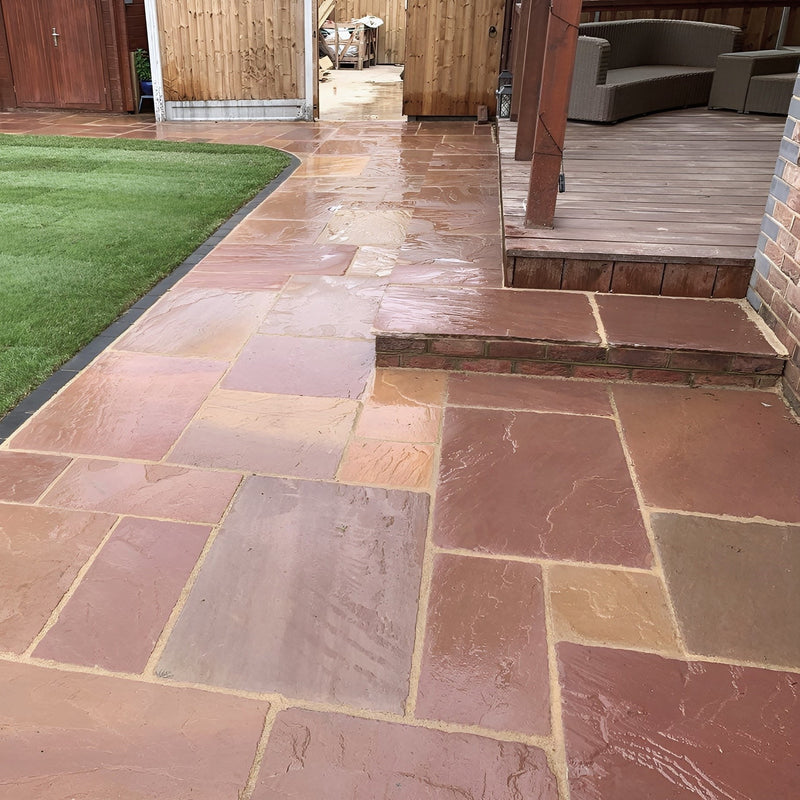 Load image into Gallery viewer, Modak Indian Sandstone Paving - 900 x 600 x 22mm - Tumbled & Riven