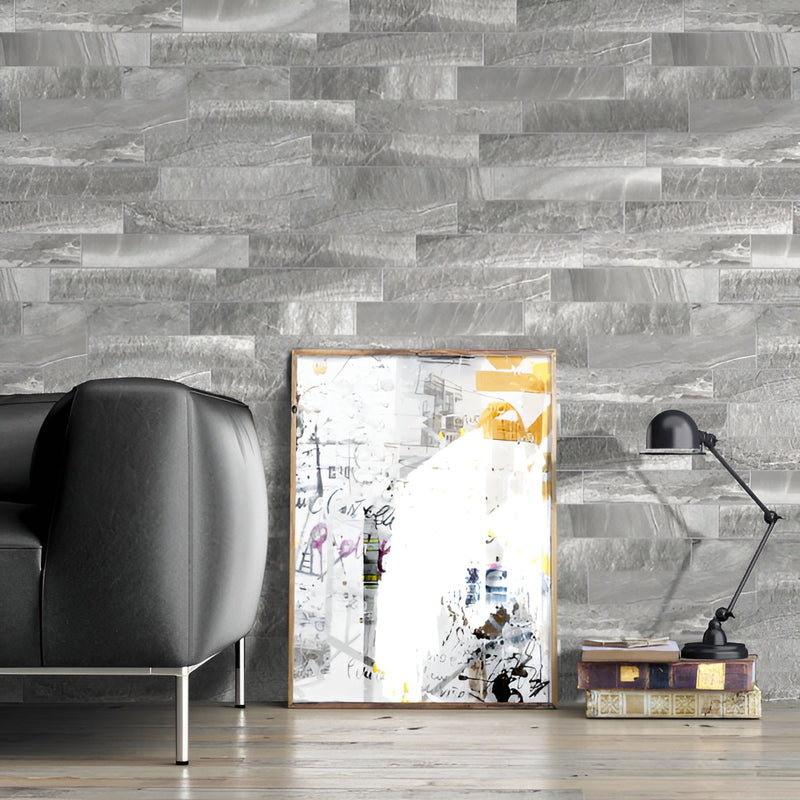 Load image into Gallery viewer, Nest Dusk - Grey Porcelain Wall Cladding Tiles - 385 x 75 x 9mm