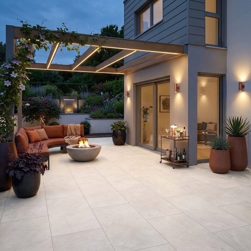 Load image into Gallery viewer, Palma Cream - Beige Porcelain Paving Tiles - 1200 x 600 x 20mm