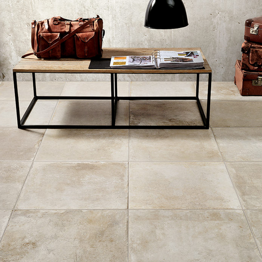 Rustico Talco - Ivory Porcelain Paving Tiles - 900 x 600 x 20mm