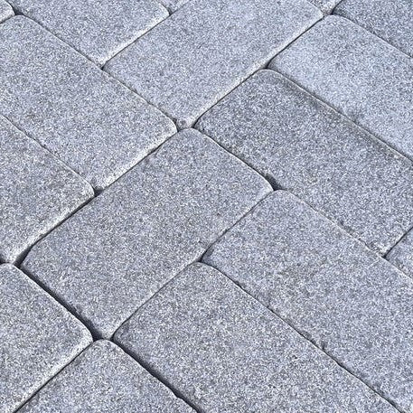 Load image into Gallery viewer, Dark Grey Granite Block Paving - 200 x 100 x 50mm - Sawn, Tumbled & Honed