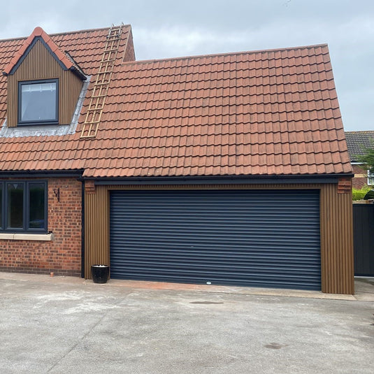 Slatted Spiced Cedar - Brown Composite Cladding - L Trim - 2200 x 49.25 x 49.25 mm