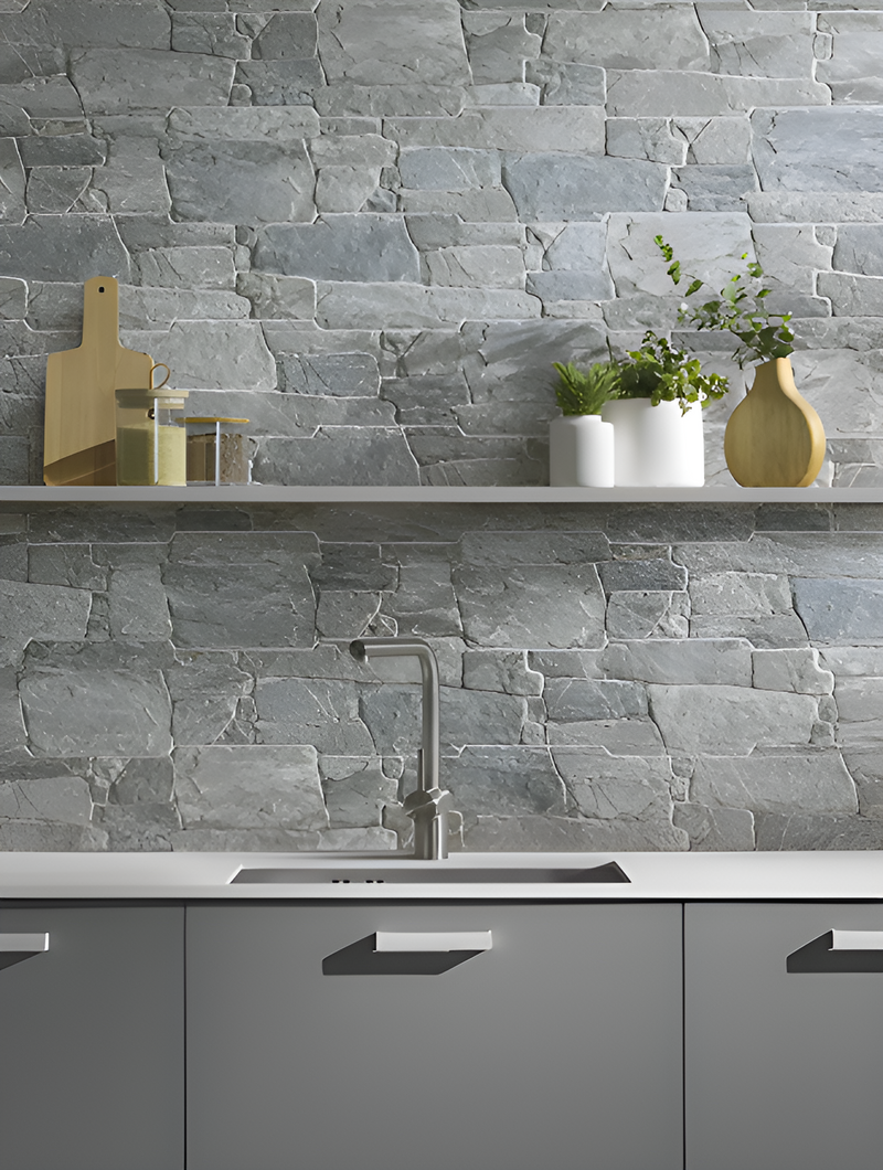 Load image into Gallery viewer, Colorado Steel - Grey Porcelain Wall Cladding Tiles - 400 x 160 x 9mm